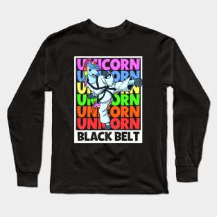 Unicorn - Tang Soo Do Black Belt Long Sleeve T-Shirt